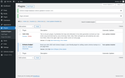 Page screenshot: Plugins ‹ Test site — WordPress