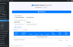 Page screenshot: SM Student → Students