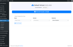 Page screenshot: SM Student → ID Cards