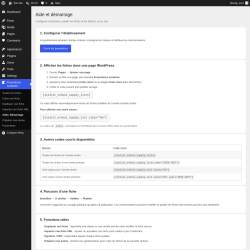 Page screenshot: Fournitures scolaires &rarr; Aide / D&eacute;marrage