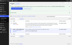 Page screenshot: Plugins &lsaquo; Test site &mdash; WordPress