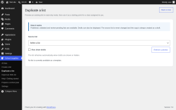 Page screenshot: School supplies &rarr; Duplicate a list
