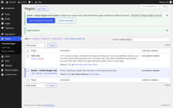 Page screenshot: Plugins &lsaquo; Test site &mdash; WordPress