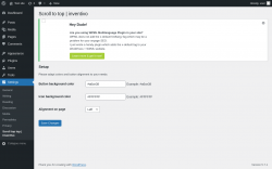 Page screenshot: Settings &rarr; Scroll top top | inventivo