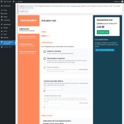 Page screenshot: Scroll Triggered Animations