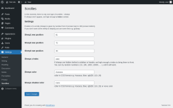 Page screenshot: Settings &rarr; Scrollies