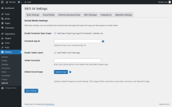 Page screenshot: Settings &rarr; SEO 44 &rarr; Social Media