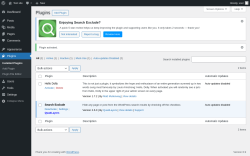 Page screenshot: Plugins &lsaquo; Test site &mdash; WordPress