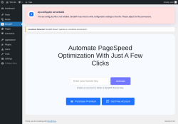 Page screenshot: BerqWP ‹ Test site — WordPress
