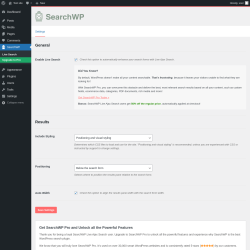 Page screenshot: SearchWP