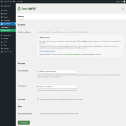 Page screenshot: SearchWP