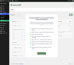 Page screenshot: SearchWP &rarr; Algorithm