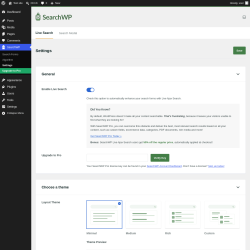 Page screenshot: SearchWP &rarr; Settings