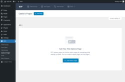 Page screenshot: SCF → Options Pages