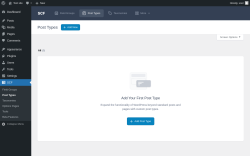 Page screenshot: SCF &rarr; Post Types