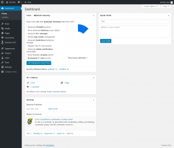 Page screenshot: Dashboard &lsaquo; Test site &mdash; WordPress