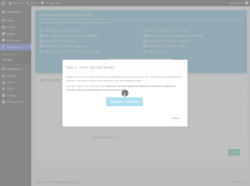 Page screenshot: Security S.A.F. &rarr; Settings