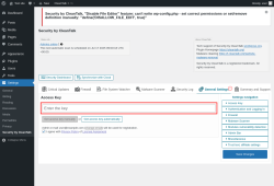 Page screenshot: Settings → Security by CleanTalk