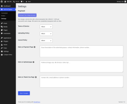 Page screenshot: Sell Ad Space &rarr; Settings