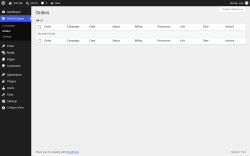 Page screenshot: Sell Ad Space &rarr; Orders