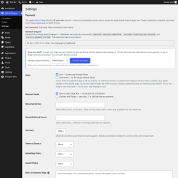 Page screenshot: Sell Ad Space &rarr; Settings