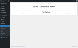 Page screenshot: Sell BTC Lite → Go Pro