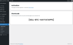 Page screenshot: Sell BTC Lite