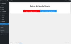 Page screenshot: Sell BTC Lite → Go Pro
