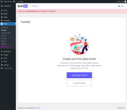 Page screenshot: Sellkit → Funnels