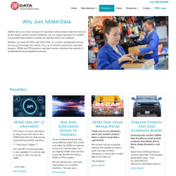 Page screenshot: Settings → SEMA Import → Join SEMA Data Co-op