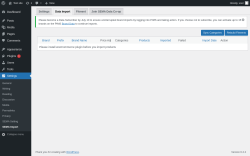 Page screenshot: Settings → SEMA Import