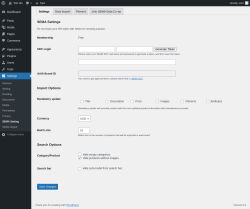 Page screenshot: Settings → SEMA Setting