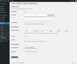 Page screenshot: Settings → SEMA Setting
