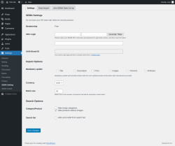 Page screenshot: Settings → SEMA Setting
