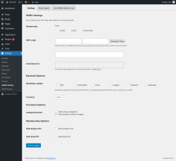 Page screenshot: Settings → SEMA Setting