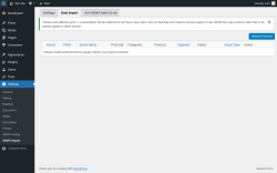 Page screenshot: Settings → SEMA Import