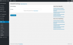 Page screenshot: Settings  → Mandrill