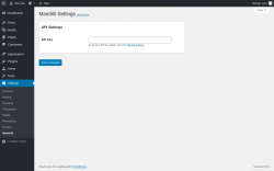 Page screenshot: Settings → Mandrill