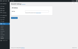 Page screenshot: Settings → Mandrill