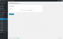 Page screenshot: Settings → Mandrill