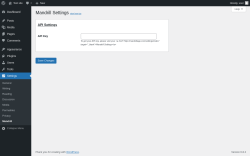 Page screenshot: Settings → Mandrill