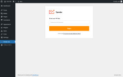 Page screenshot: Sender.net