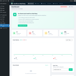 Page screenshot: SendForce Mail Relay