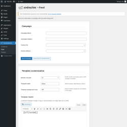 Page screenshot: Sendmachine &rarr; Feed