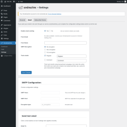 Page screenshot: Sendmachine &rarr; 
							Email						