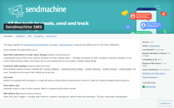 Page screenshot: Sendmachine &rarr; 
								Orders SMSadd-on
							