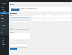 Page screenshot: Sensei LMS → Modules