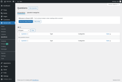 Page screenshot: Sensei LMS → Questions