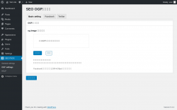 Page screenshot: SEO PACK &rarr; OGP settings