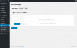 Page screenshot: SEO PACK &rarr; OGP settings